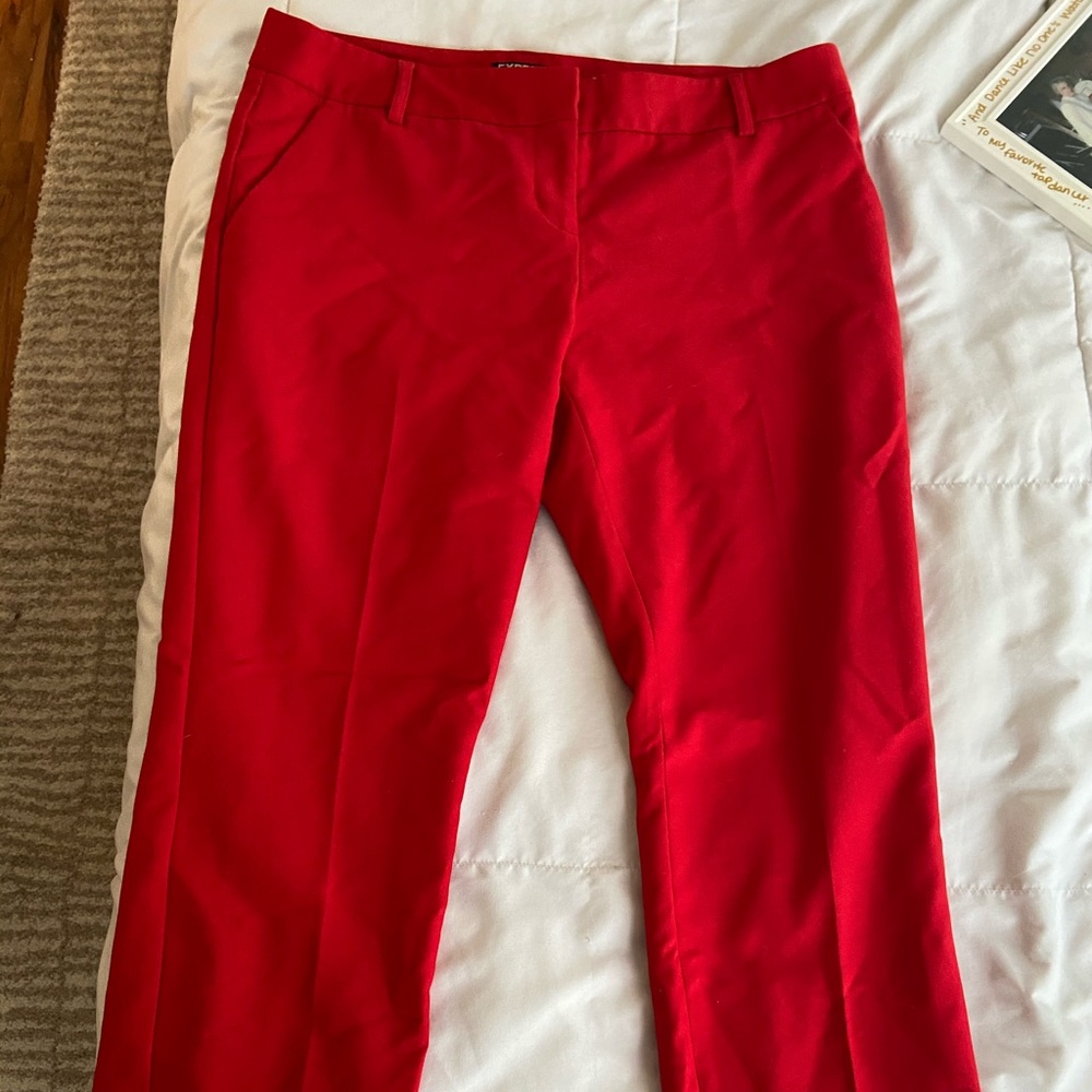 Express Columnist Pant_Red